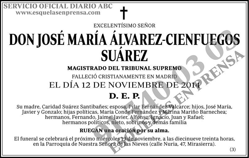 José María Álvarez-Cienfuegos Suárez